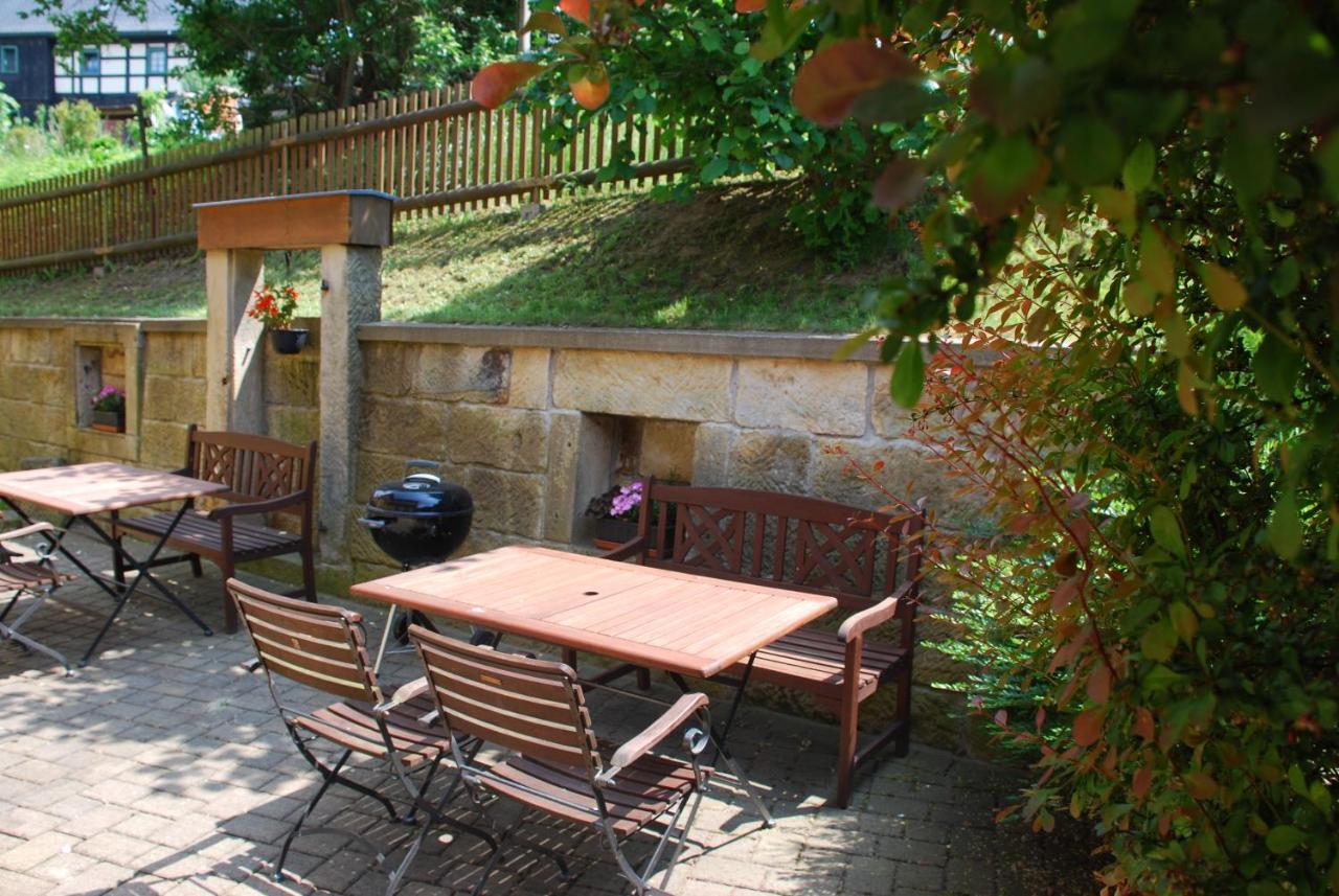 Fh Am Osterbrunnen Hotel Hinterhermsdorf Exterior foto